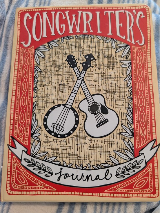 Elizabeth Evans Other - New Unused Songwriter's Journal - By Elizabeth Evans ~ Red & Cream Cover